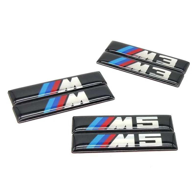 Metal Car Door Side Label Stickers for BMW M Power Performance M3 M5 Personalized Modification Stickers Auto Accessories
