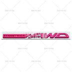 Symmetrical AWD Car Emblem Adhesive Metal Zinc Alloy Fender Badge for Subaru Legacy Forester XV Outback BRZ