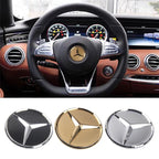 52mm 57mm Car Steering Wheel Badge Sticker Replace Decor For Mercedes Benz B/C/E/S Class A Class C200L GLC GLK FXPT-JS-BENZ