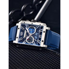 2026 New Pagani Design PD1725 Men Square Quartz Watch Chronograph 42MM Sapphire Glass Waterproof Racing Sports Silicone reloj