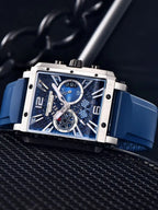 2026 New Pagani Design PD1725 Men Square Quartz Watch Chronograph 42MM Sapphire Glass Waterproof Racing Sports Silicone reloj