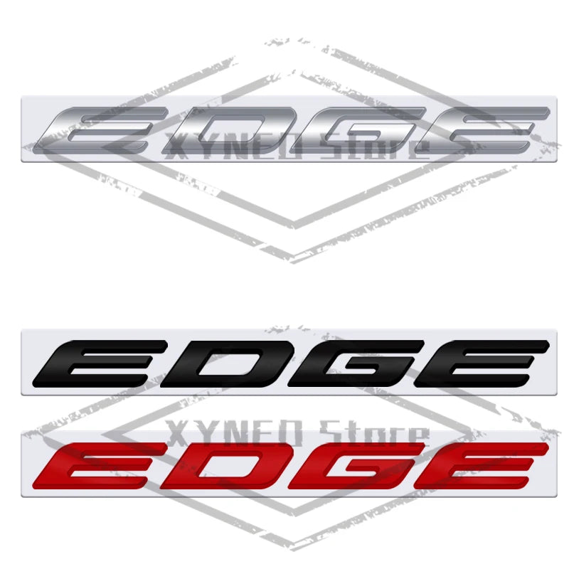 Car Sticker Metal For Ford Edge Logo ST Line Emblem Badge Trunk Decal Auto Accessories