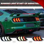 LED RGB Tail Lights for Ford Mustang S550 2015-2023 Dynamic Animation Sequential Turn Signal Rear Lamps