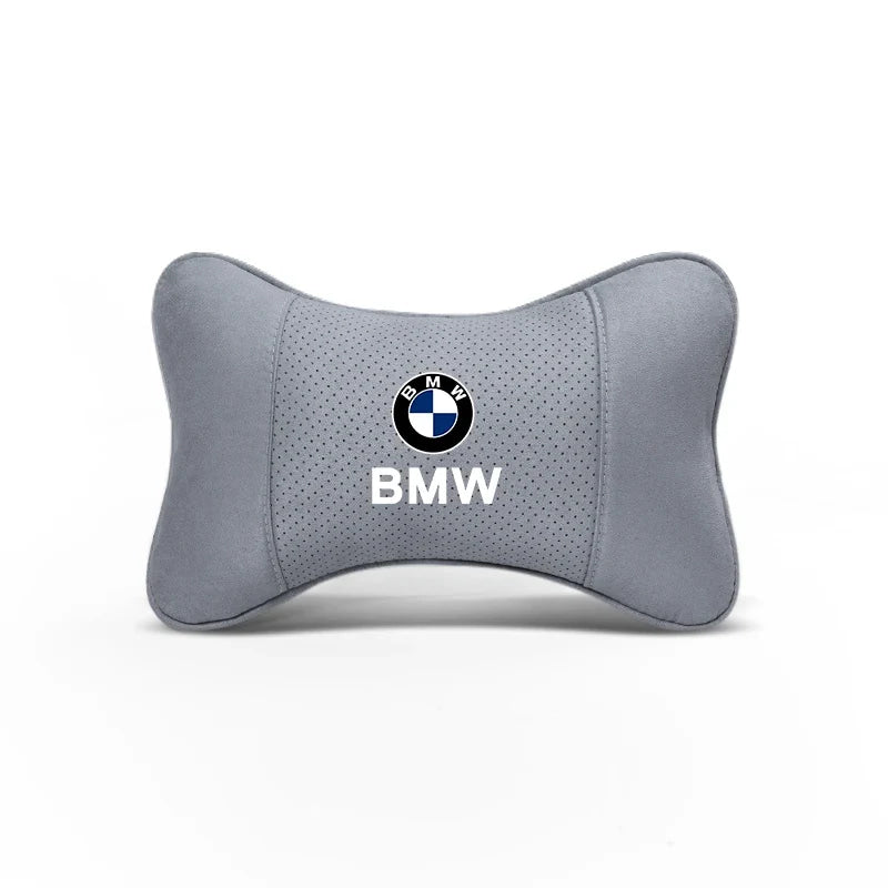 Soft Suede Neck Pillow Comfort Car Headrest Interior Decor Accessories For BMW E90 G80 M3 G30 M5 F82 F83 F20 F21 G42 F95 F96 G06