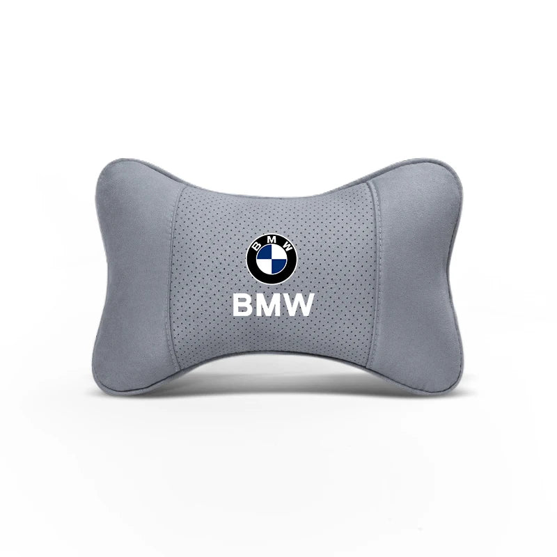 Soft Suede Neck Pillow Comfort Car Headrest Interior Decor Accessories For BMW E90 G80 M3 G30 M5 F82 F83 F20 F21 G42 F95 F96 G06