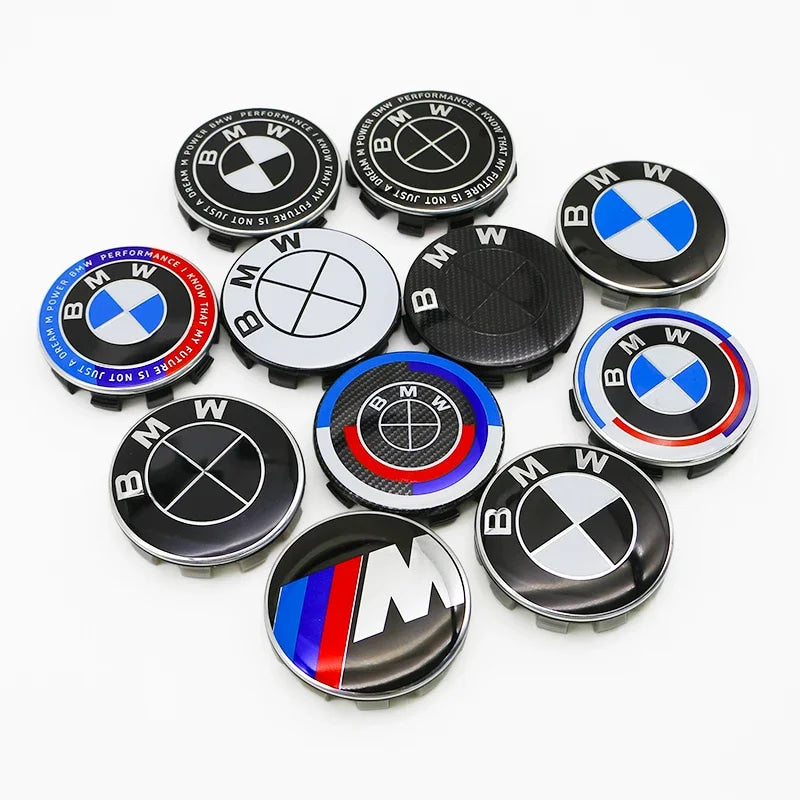 4Pcs 56MM 68MM Car Wheel Center Cap  Hub Covers For BMW M Logo E84 E83  X1 X2 X3 F48 G01 X4 X5 X6 Badge Auto Tuning Accessories
