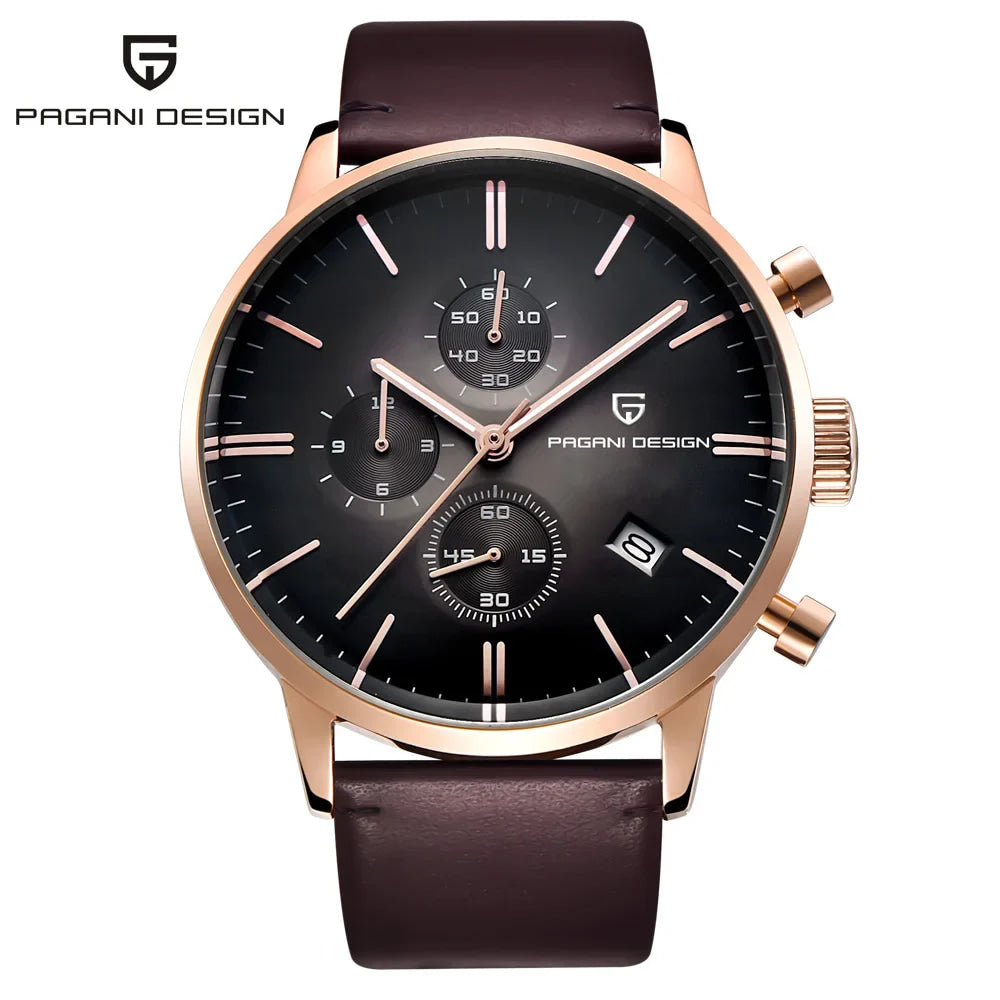 2026 new Pagani design watch VK67 men's quartz watch top leisure sports chronograph stainless steel waterproof men's watch reloj
