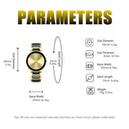 ORLANDO Men Luxury Watches New Arrived Cool Black Gold Quartz Steel Wristwatch Exquisite Masculino Relogio Fashion Clock