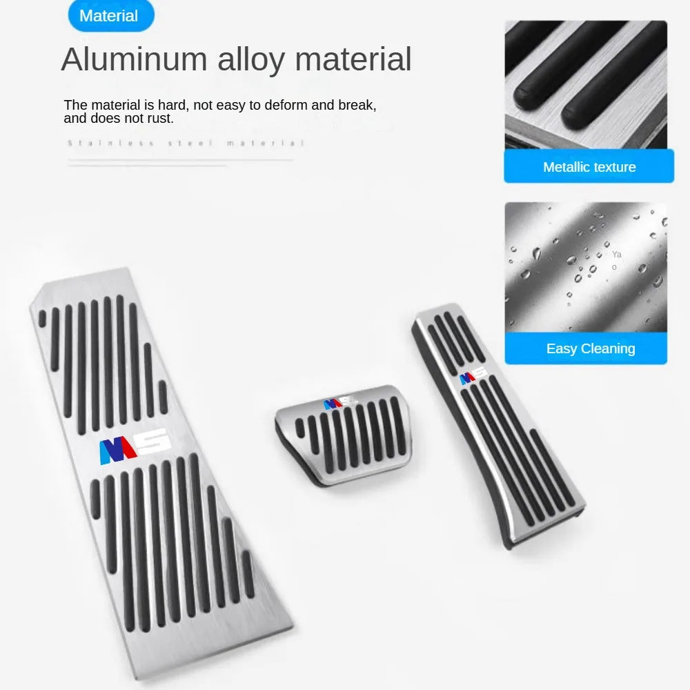 Bmw Foot Pedal Covers, Stainless Steel Rubber Anti-slip Pedals Are Suitable for BMW 3 Series BMW 5 Series X3 X5 From 2003 To 20