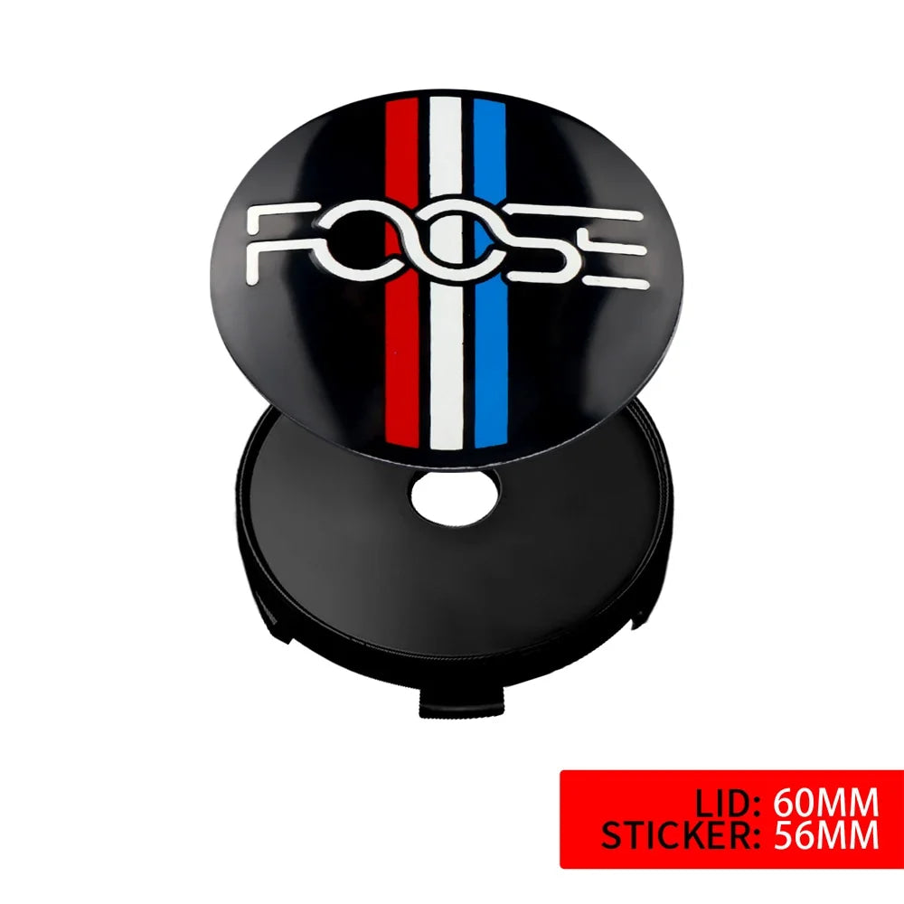 Ford Mustang ST Foose Accessorie 56MM Emblem Car Wheel Center Cap Sticker Decoration for Edge Fusion Shelby Explorer F150 Focus
