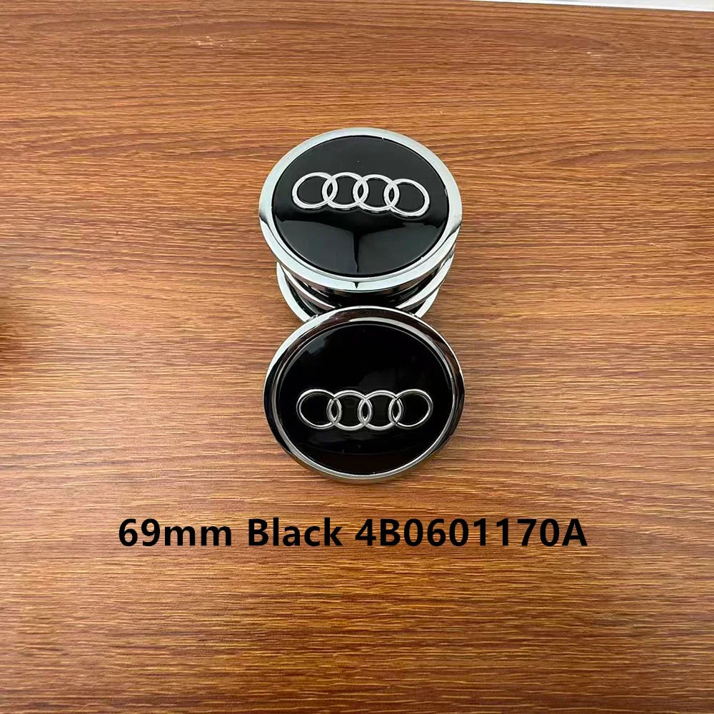 Car Wheel Center Cap Hub Covers 4pcs 60mm 61mm 68mm 69mm 135mm 4B0601170 4F0601165N A3 A4 A5 A6 A7 A8 S4 Q3 Q5 Q7 Accessories