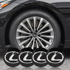 4Pcs Lexus F SPORT Car Wheel Center Hub Caps Cover Accessories for Plug-in Hybrid ES UX 300e GS GX IS LS CT NX RX 350h 450h