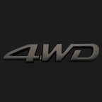 3D ABS Car Logo for Toyota RAV4 Rongfang black car logo TOYOTA 4WD decoration in the net logo rear trunk car accessories