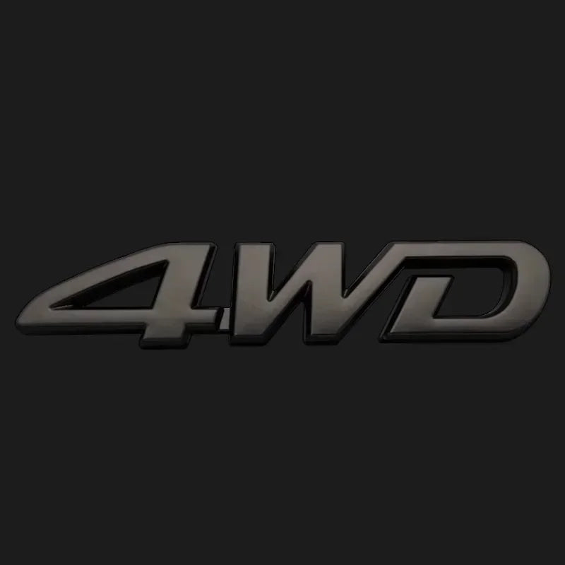 3D ABS Car Logo for Toyota RAV4 Rongfang black car logo TOYOTA 4WD decoration in the net logo rear trunk car accessories