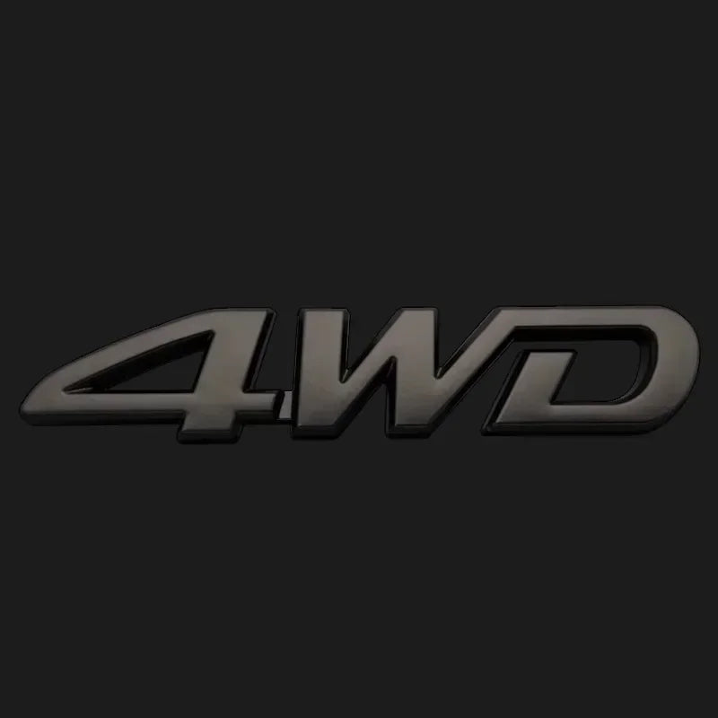 3D ABS Car Logo for Toyota RAV4 Rongfang black car logo TOYOTA 4WD decoration in the net logo rear trunk car accessories
