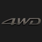 3D ABS Car Logo for Toyota RAV4 Rongfang black car logo TOYOTA 4WD decoration in the net logo rear trunk car accessories