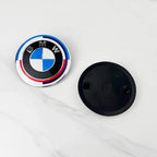 2pcs 74mm 82mm Car Front Hood Bonnet Emblem Rear Trunk Badge For BMW E30 E36 F34 F23 G14 G20 G30 X1 X2 X3 X5 M1 M2 Accessories