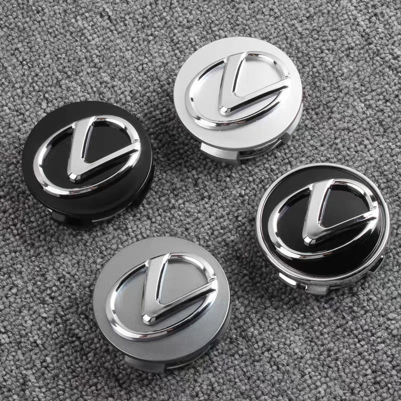 4pcs 62mm Car Wheel Center Hub Cap Rim Dustproof Cover Emblem For Lexus IS250 LX470 GX470 RX330 NX300 NX Ct200h IS200 UX250h UX
