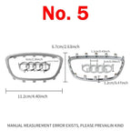 Audi Automobile Steering Wheel Logo Bright Frame Strip Electroplated Sticker Emblem For A3 A4 B8 8P B9 8V A5 A6 C7 A7 Q3 Q5 Q7