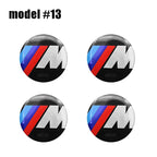 4Pc 56mm 60mm 65mm Car Wheel Center Hub Cap Rim Cover Stickers For BMW E36 E39 E46 E60 E90 E90 F01 F10 F30 G01 G20 G21 G30 G11 M