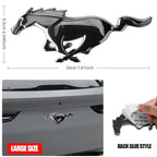 3D Metal Car Front Grille Emblem Logo Rear Trunk Badge Sticker For Ford Mustang Fiesta Focus Ranger Smax Kuga Mondeo Accessories