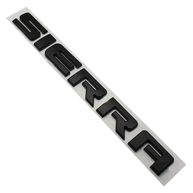 1PCS ABS Sierra sticker for GMC rear compartment car  sticker emblem