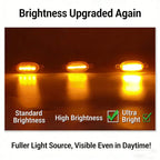 4Pcs 6Pcs Front Grille LED Lights For Toyota Land Cruiser Prado 150 120 Amber DRL Daytime Running Warning Grill Lamps