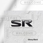 3D Metal SR Logo Car Letter Emblem Badge Sticker Trunk Decals For Nissan Altima Kicks Sentra Maxima X-Trail Styling Accessories