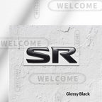 3D Metal SR Logo Car Letter Emblem Badge Sticker Trunk Decals For Nissan Altima Kicks Sentra Maxima X-Trail Styling Accessories