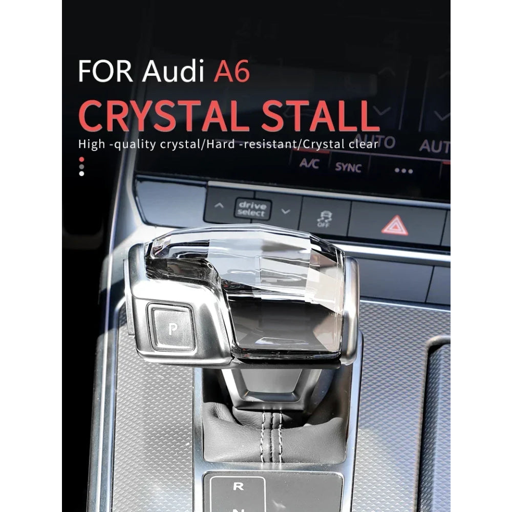 Audi Crystal Gear Shift Handle Head Lever A6 C8 A6L RS7 A7 Q8 S8 SQ8 Q7 RS6 A8L A4 A4L Q5L RS4 RS5 A5 S4 S5 SQ5