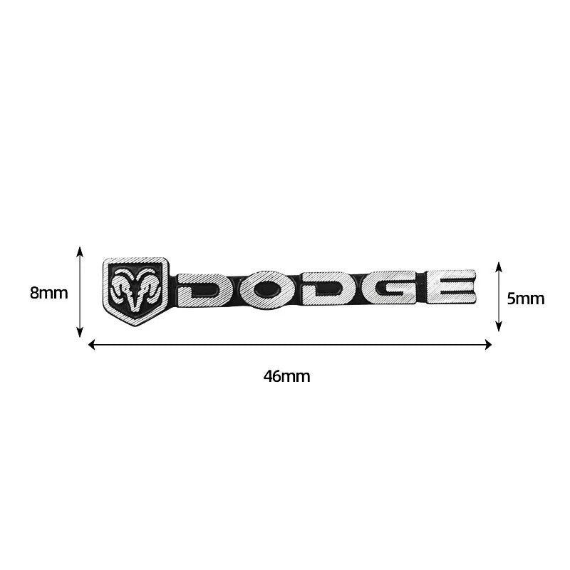 4Pcs For Dodge Ram 1500 Journey Charger Challenger Durango Dart 3D Aluminum Car Audio Stereo Speaker Badge Emblem Stickers