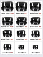 3D Chrome 'H' Emblem for Honda - Steering Wheel Badge ABS Car Front Grill Trunk Sticker Auto Styling Accessories