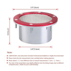 Car Air Vent Racing Intake Bumper Vent Inlet Duct Cold Air Filter Dust Air Duct Grille 3inch Universal  For Benz BMW Audi