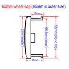 4pcs 3D 68mm 65mm Nissan new car emblem Wheel Center Hub Cap auto Rim refit dust-proof badge covers sticker styling accessories