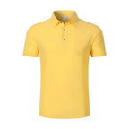 Men's Linen Blend Short Sleeve Polo Shirt Button Placket Chest Patch Breathable Casual Golf Business Work Daily Tops for Men
