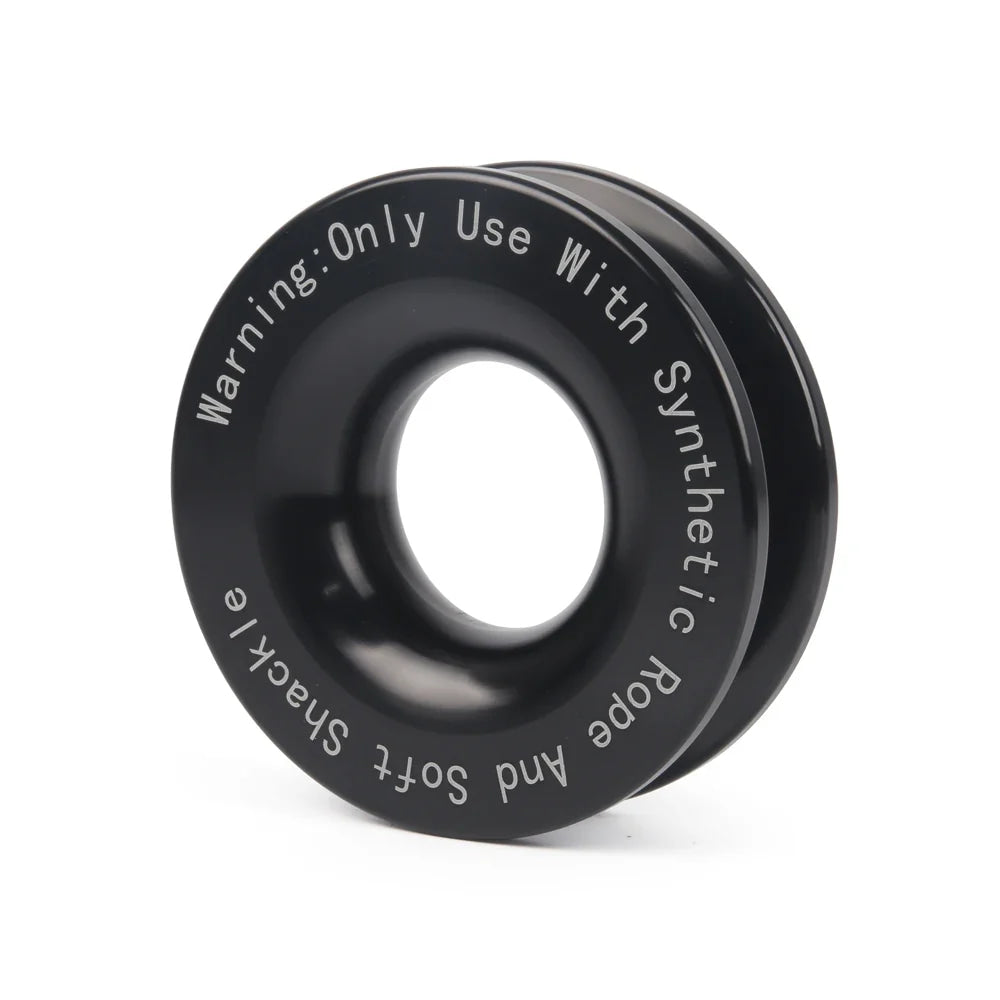 Car Recovery Ring 41000 LBS Winch Soft Shackle Recovery Ring Kits Truck ATV Winch Rope Hauls Snatch Soft Shackle Car Accessory
