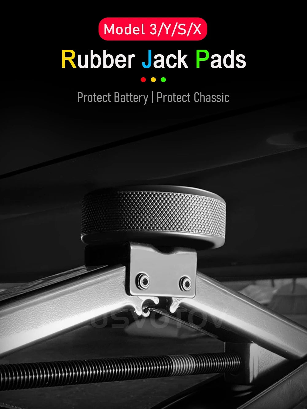 4pcs Lifting Jack Pads for Tesla Model 3 Y S X Juniper Accessories Rubber Puck Chassis Lift Stand Adapter Battery Protective Pad