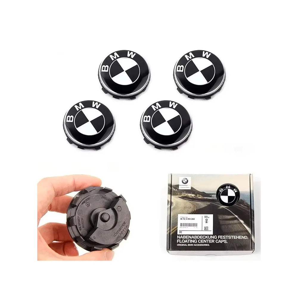 New 56mm 68mm Car Carbon 50th Anniversary Floating Wheel Center Caps For MINI BMW G11 G12 G30 G31 G32 G08 G05 F46 F49 F39 F90
