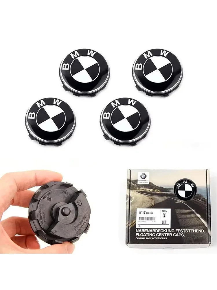 New 56mm 68mm Car Carbon 50th Anniversary Floating Wheel Center Caps For MINI BMW G11 G12 G30 G31 G32 G08 G05 F46 F49 F39 F90