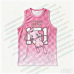Basketball Jersey Pikachu Charizard Eevee Anime Tank Top Loose Quick Drying Breathable Sportswear VEST Summer Men's Tank Top