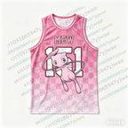 Basketball Jersey Pikachu Charizard Eevee Anime Tank Top Loose Quick Drying Breathable Sportswear VEST Summer Men's Tank Top
