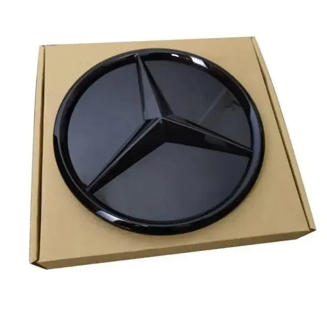 3D Star Badge Car Grill Emblem Front Logo for Mercedes Benz W204 W205 W213 X253 a B C E S CLA GLB GLC GLE GLS Vehicle Accessorie