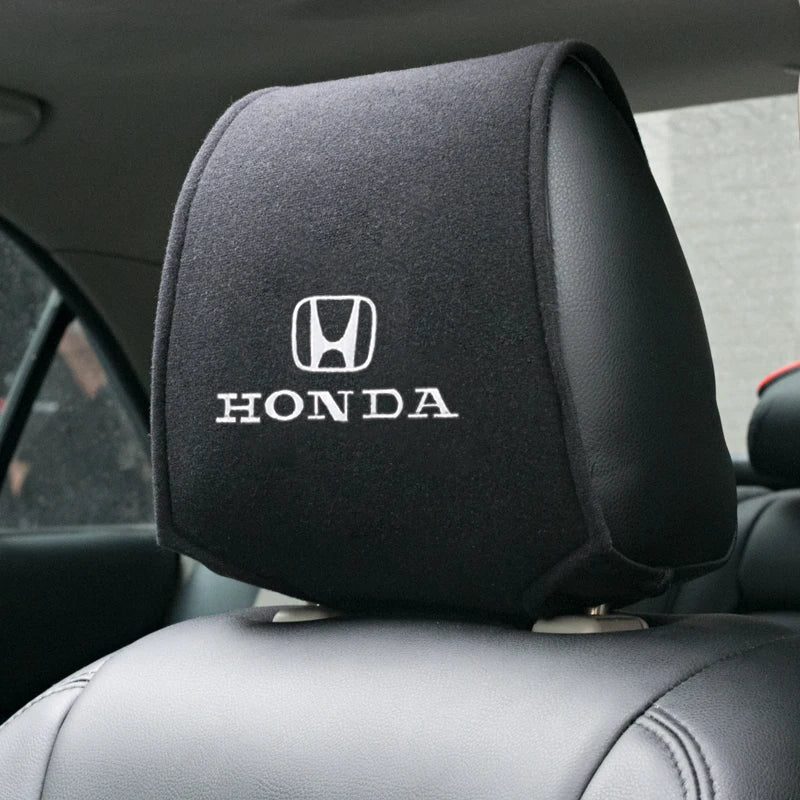 Car Headrest Cover Seat Head Pillow Neck Headrest Cover For Honda Mugen Jazz Insight Freed Fit CRV Civic Accord City Accessory