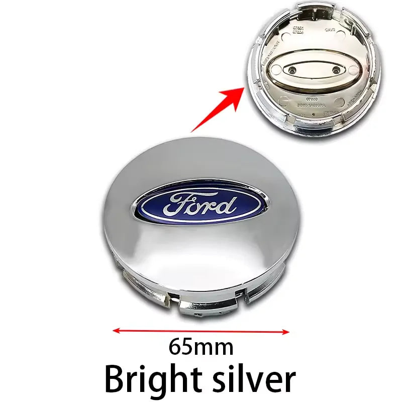 4Pcs 65mm Car Wheel Center Hub Cap Emblem Logo Hub Cap For Ford Fiesta Explorer Escape Shelby Mondeo Fusion Mk2 Mk3 Mk4 Ranger