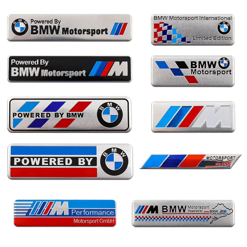 3D Aluminum Car Styling Sticker Body Trunk Decoration Decal Emblem For BMW M Sports Performance E46 E90 E60 F20 X1 X2 X3 F10 F30