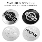 4Pcs 56MM Wheel Center Hub Cap Badge Emblem Decal Stickers Fit For Nissan Nismo Tiida Teana GTR 350Z 370Z 240SX Juke Note
