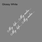 Various Sizes My Life...My Rules...Vinyl Decal Car Sticker Waterproof Auto Decoration Trunk  Rear Window Windshield Body Sticker