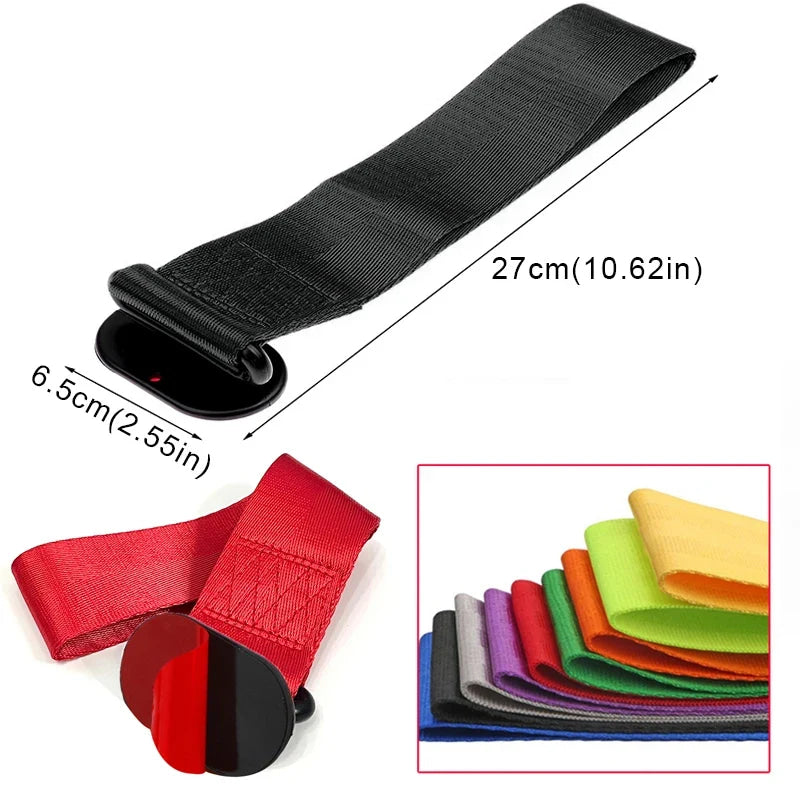 High Strength Car Color Pendant Tow Strap Belt Tow Rope Sticker Ribbon Car Decorations Sticker Trailer Ropes Bumper Towing Strap