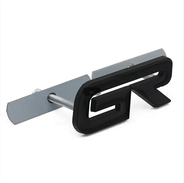 3D Metal GR Letters Front Grill Emblem Badge Rear Trunk Sticker Decals for Toyota Corolla CHR RAV4 Yaris Prado Prius Camry