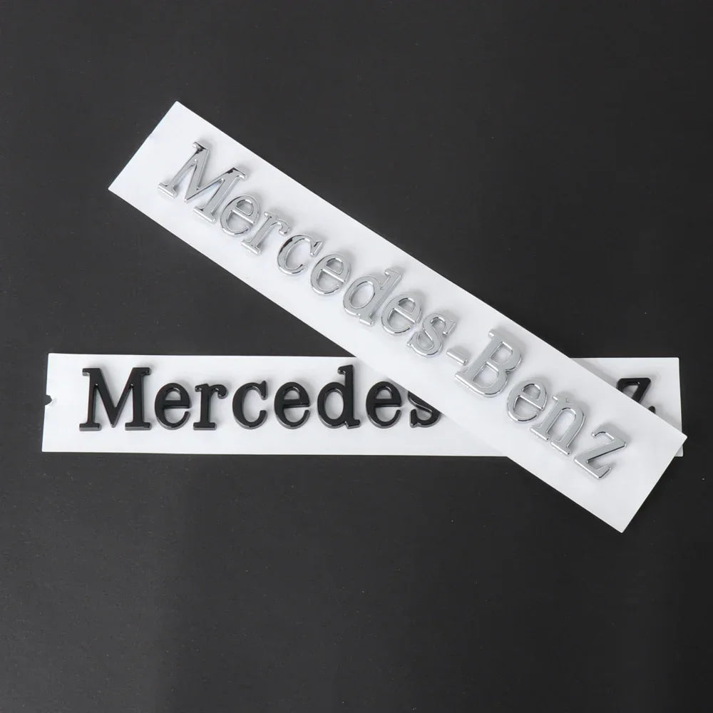 1pcs Car Badge Rear Trunk Body Sticker Emblem Decoration For Mercedes Benz AMG W108 W124 W126 W140 W205 W201